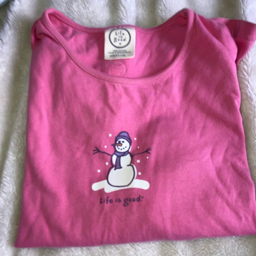 Life is Good pink long sleeve
